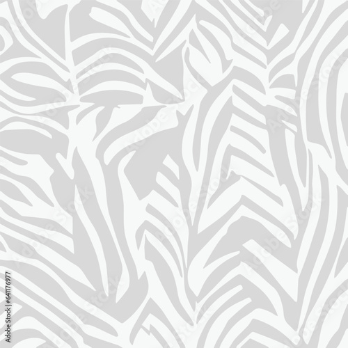 Fototapeta Naklejka Na Ścianę i Meble -  Light gray seamless nature patterned background vector