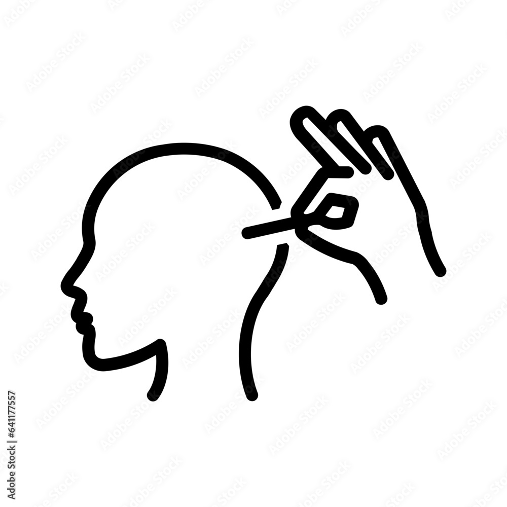 Black line icon for Acupuncture Black line icon for Acupuncture