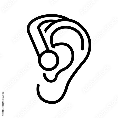 Black line icon for Auricle
