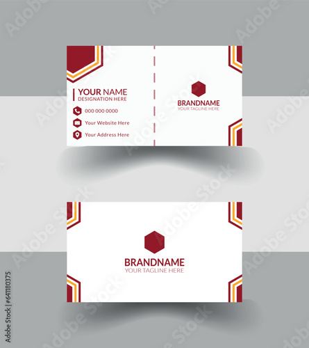 Both sided corporate design mind business card.Professional label visiting card for multi pepose use.Red and white color combination business card.Uniqe and elegent design for smart person.Creative id