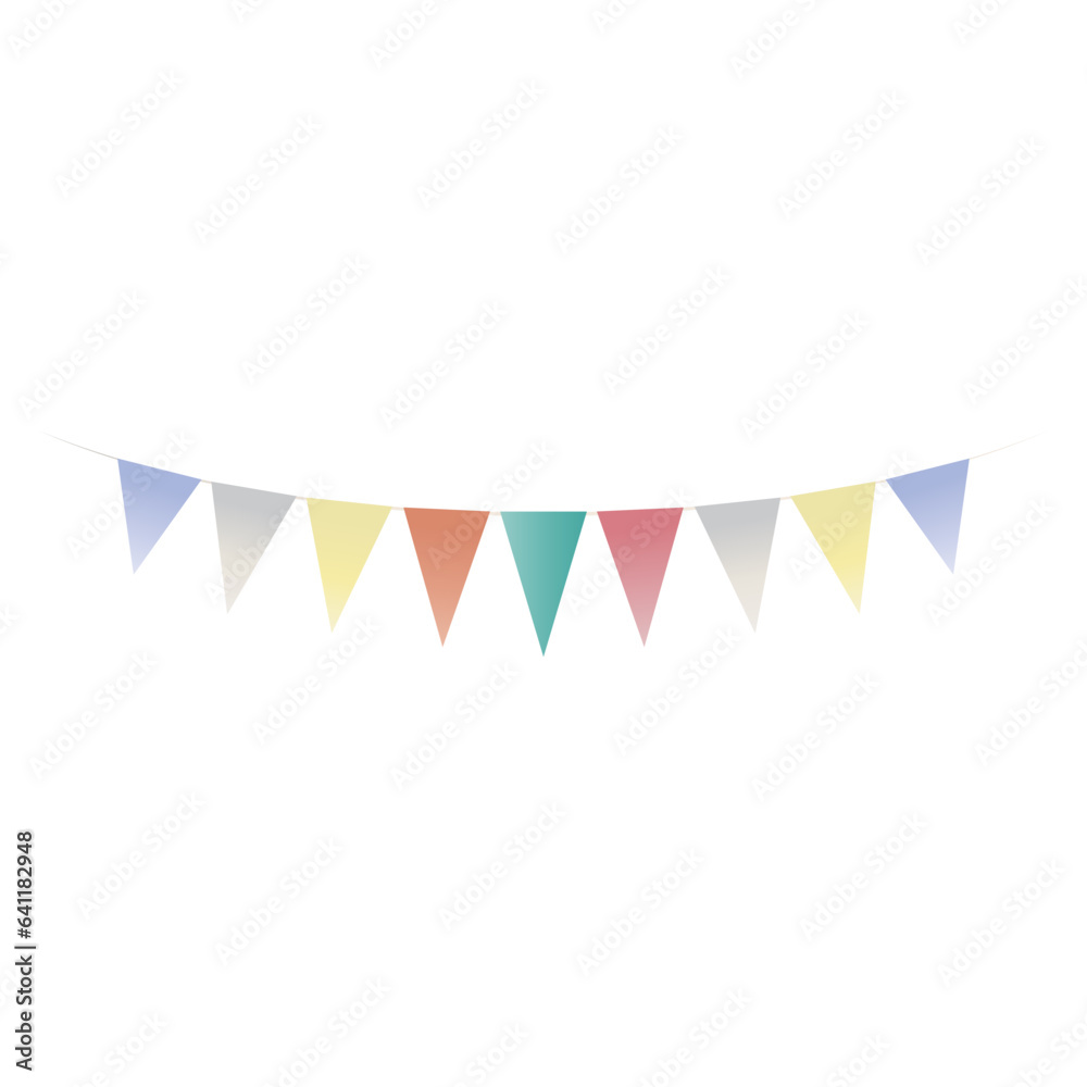 Flag banner gradient illustration Flag banner gradient illustration