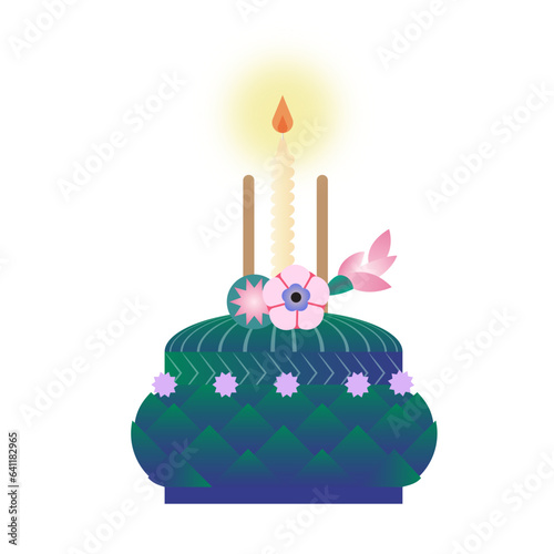 Krathong gradient illustration