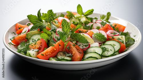 fresh and sweet vegetable salad