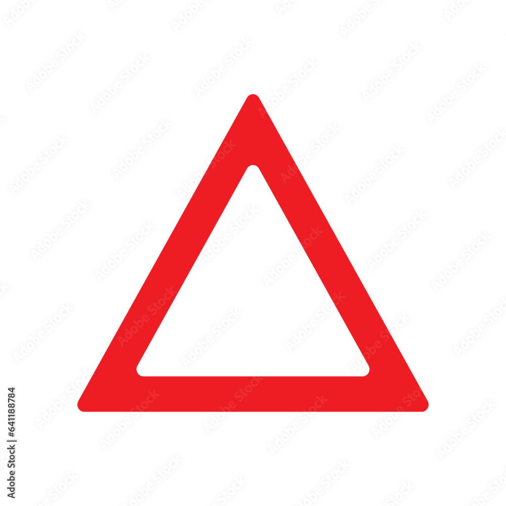 Car emergency triangle icon Car emergency triangle icon