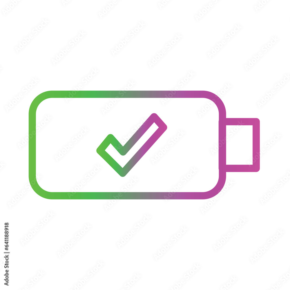Done Energy Power Gradient Icon Done Energy Power Gradient Icon