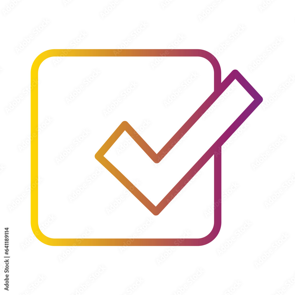 Accept Approve Check Gradient Icon
