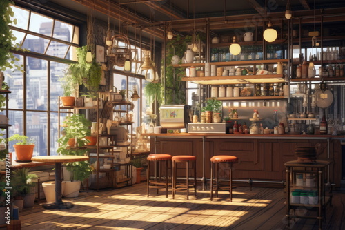 minimalistic coffee shop