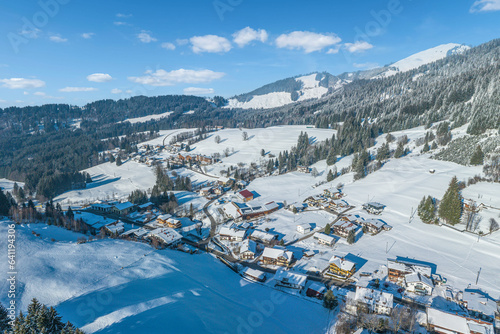 Winterlandschaft bei Jungholz in Tirol