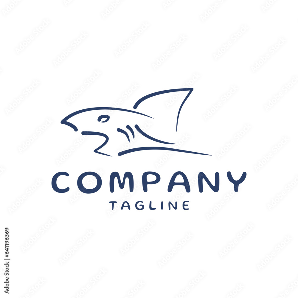 Shark logo design vector template Shark logo design vector template