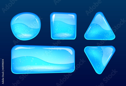 Vector buttons game ui set 