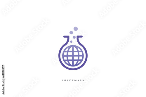 Global Marketing Trading Networking Vector Logo