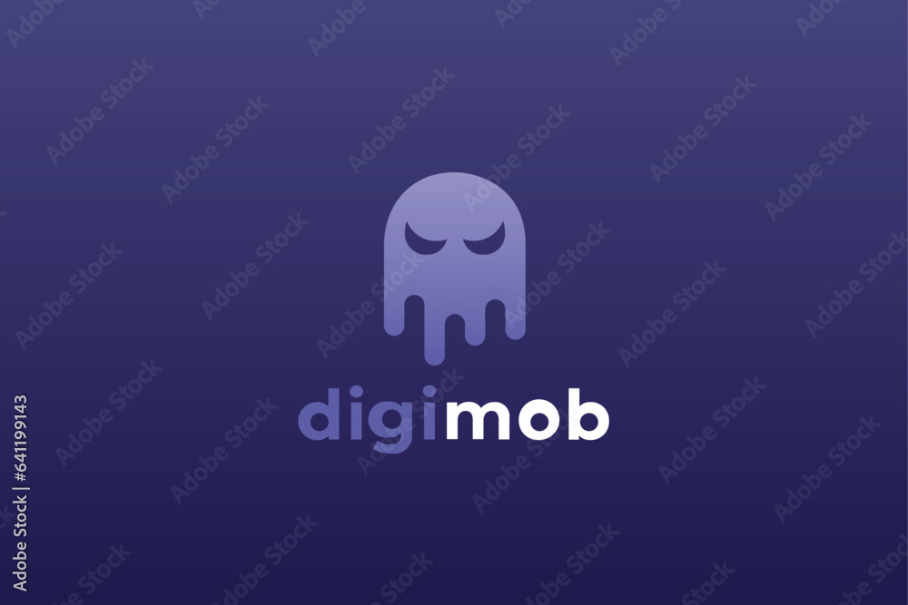 Ghost Digital Media Multimedia Production Vector Logo Ghost Digital Media Multimedia Production Vector Logo
