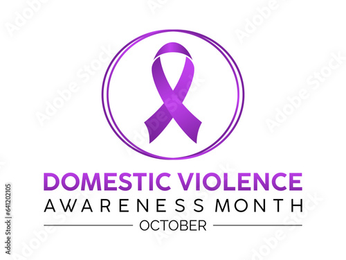 National Domestic Violence Awareness Month Amplifies Voices, Advocacy, and Support for Safety and Well-Being. Vector Illustration Template.