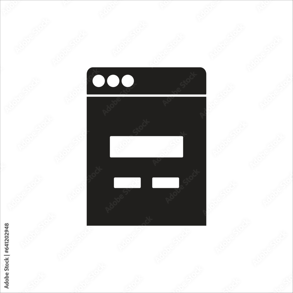 tab vector icon line template tab vector icon line template