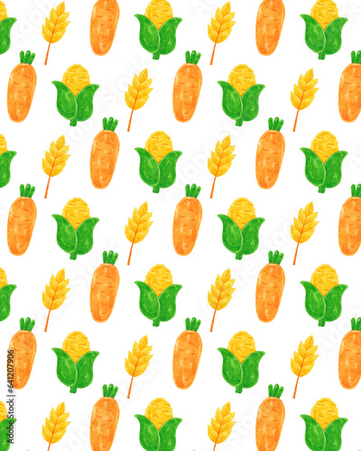 Concept of thanksgiving day, Background watercolor pattern