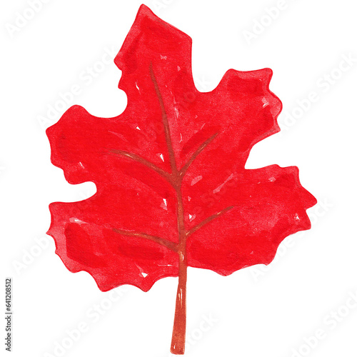 Leaves watercolor style, Concept of thanksgiving day
