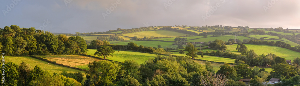 landscape of Exmoor National park, Somerset, UK