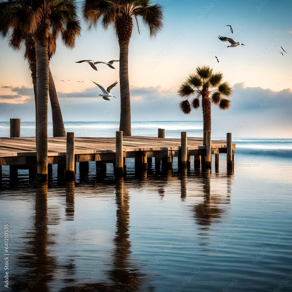 Fototapeta premium sunset on the beach