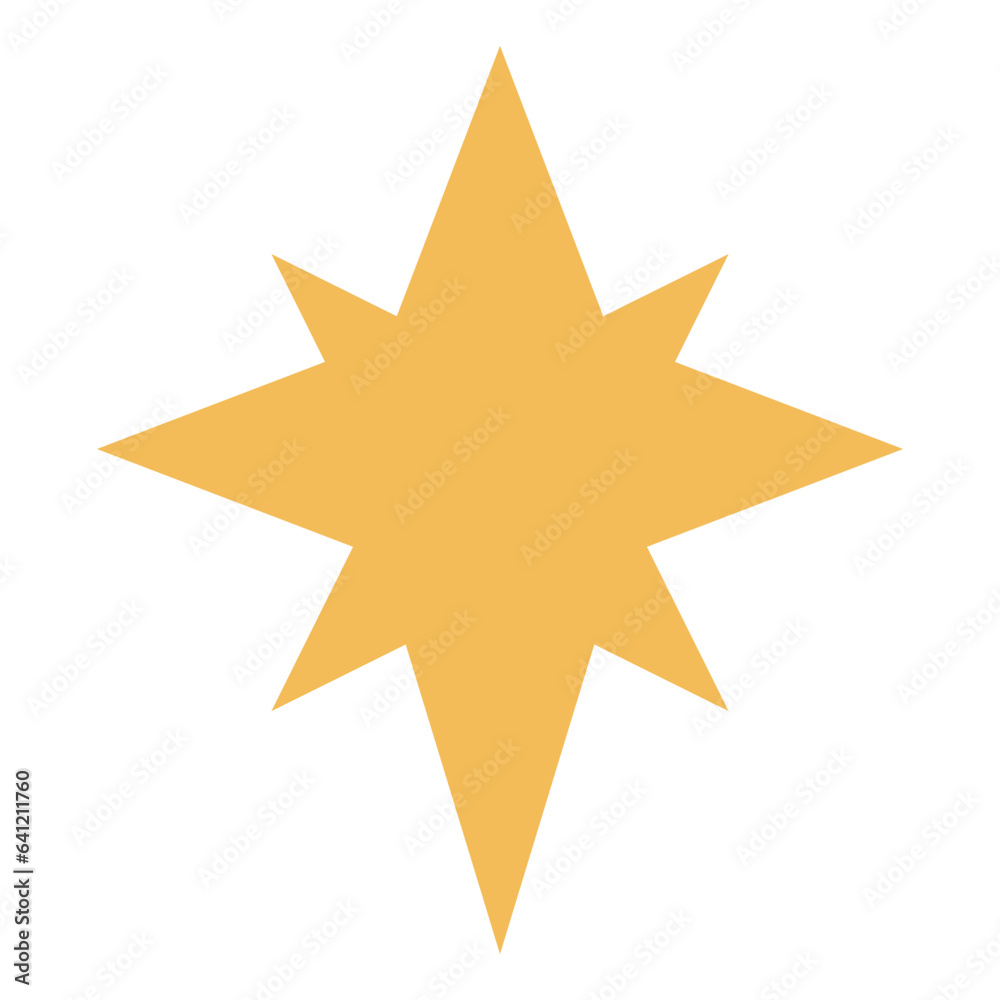Sparkle star flat illustration Sparkle star flat illustration