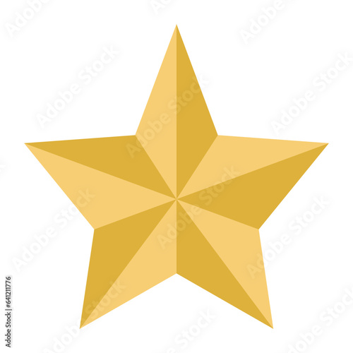 Star ornament flat illustration