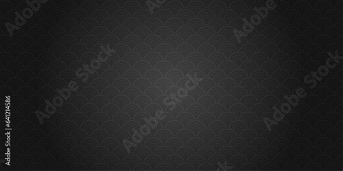 青海波文様　和柄の背景イラスト