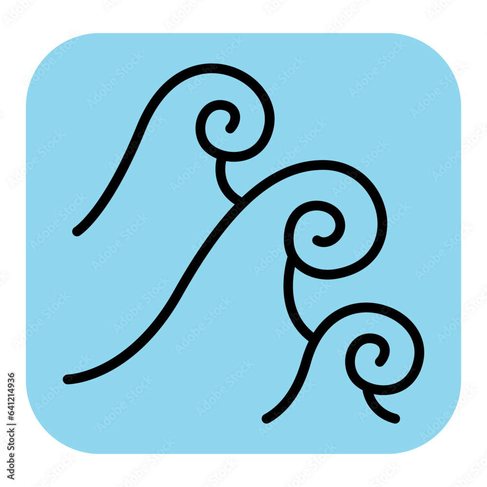 Fototapeta premium Wave icon