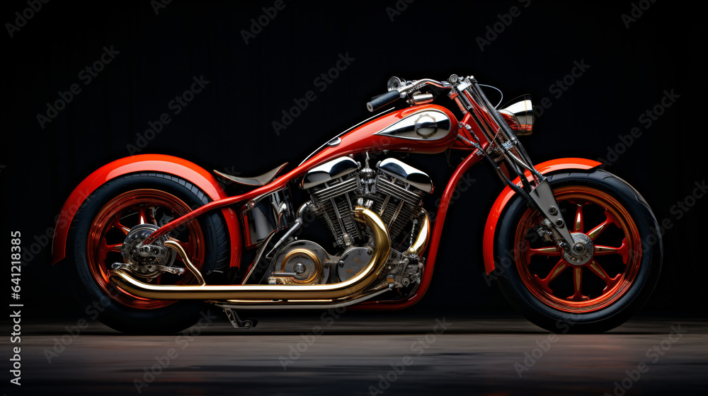 Custom Bobber Motorbike