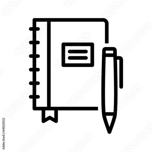 Принти на полотні Black line icon for Journal