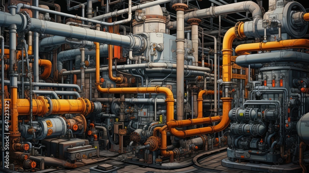 Complex Machinery: Industrial Power and Piping