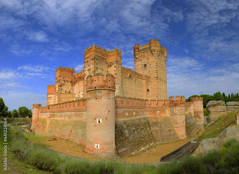 15th century castle of La Mota in the town of Medina del Campo in the Spanish province of Valladolid.