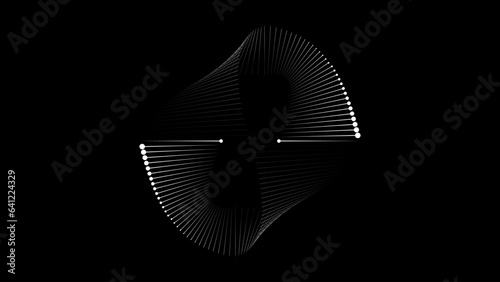 Spiral sound wave rhythm dynamic abstract background
