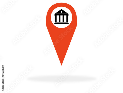 Free Download Rote Markierung für Landkarte: Museum - GFXLoad
