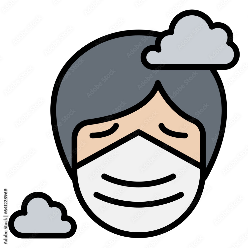 Air pollution icon Air pollution icon