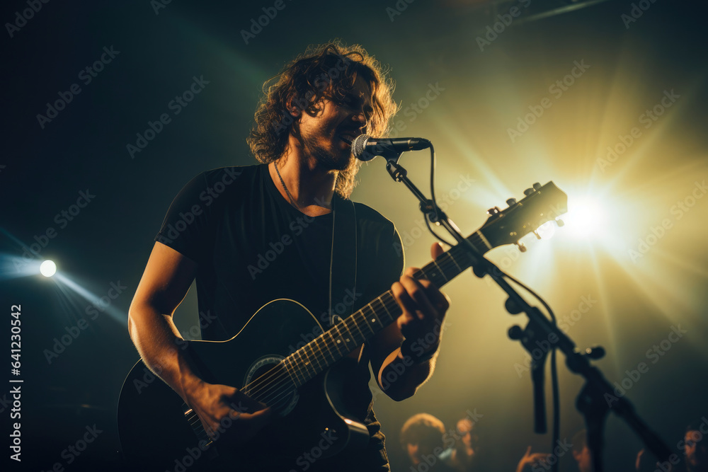 Obraz premium Guitarist's Private Performance