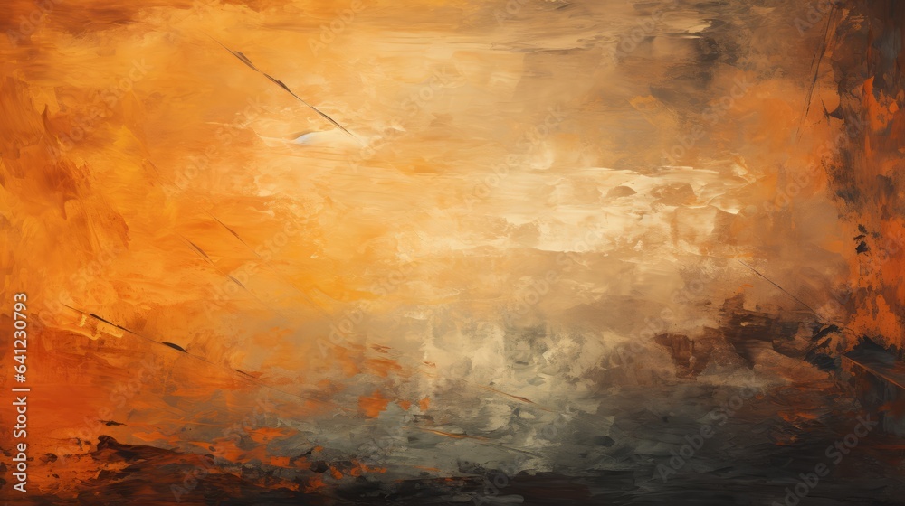 Vibrant Orange Black Gradient Background. Abstract Ombre Design.