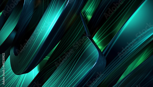 blue green glass zoom background