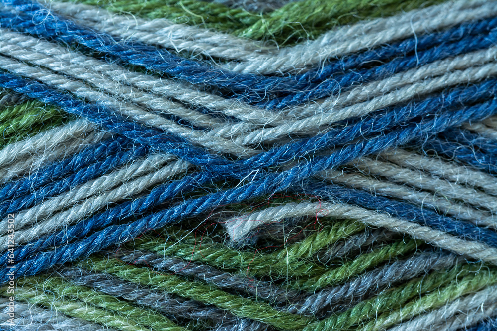 High quality multi-colored yarn made from natural materials and dyes.