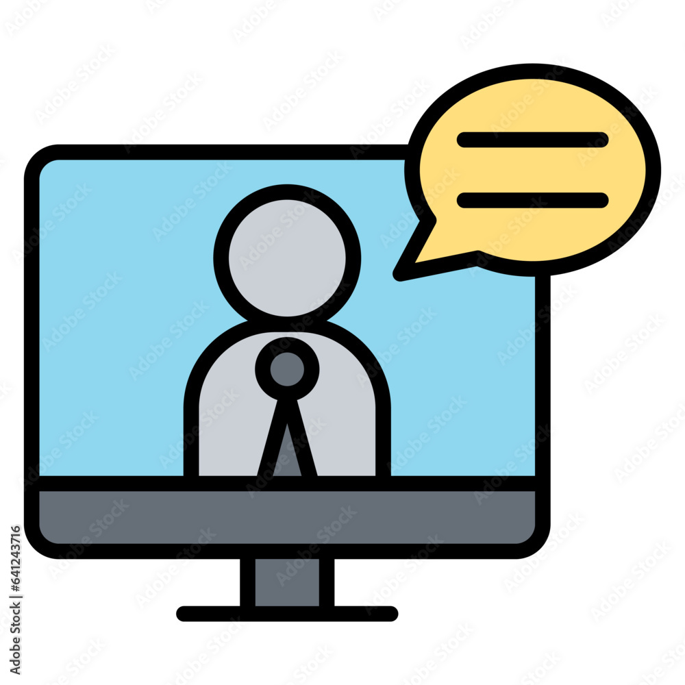 Online meeting icon Online meeting icon