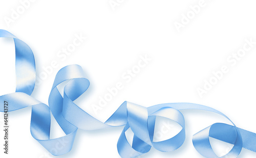 blue ribbon, isolated