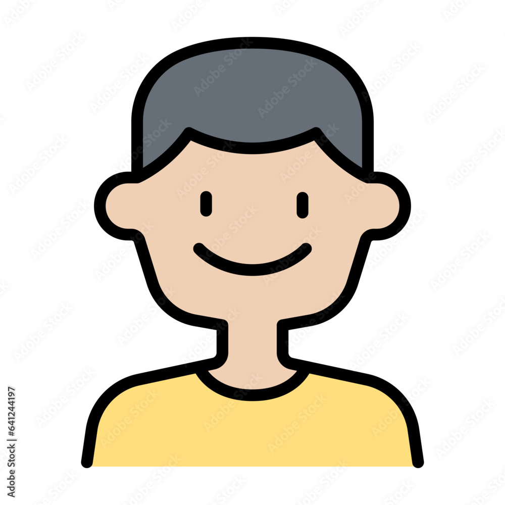 Happy man icon Happy man icon