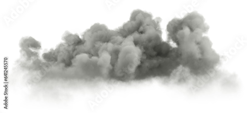 Darkness clouds explosion atmosphere cutout on transparent backgrounds 3d rendering png