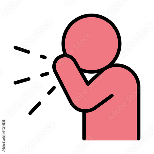 Cough and sneeze icon