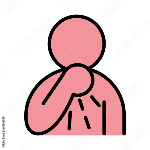 Cough and sneeze icon