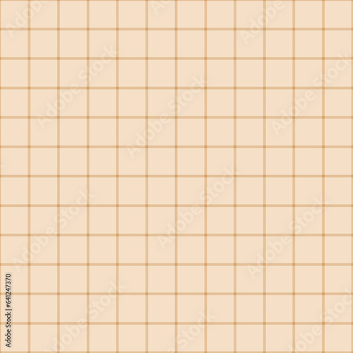 Gingham seamless pattern. beige background texture. Checked tweed plaid repeating wallpaper. Fabric design.
