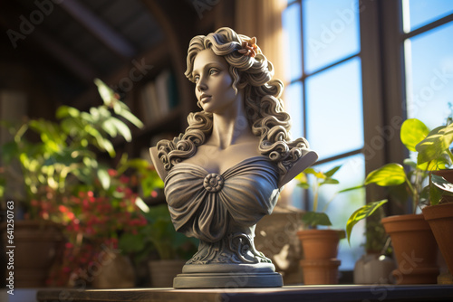Aphrodite in Greek mythology is the goddess of beauty and love. One of the 12 supreme Olympic gods who live on Olympus, the Greek gods, photo