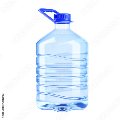 Big bottle of water isolated from background 3d rendering