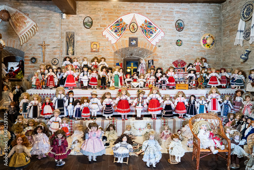 Dolls dressed up in traditional costume, historical, holiday, Romania