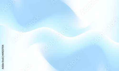 Smooth Blue Pastel holographic gradient background texture. Tender blue waves. Vector Illustration. EPS 10.
