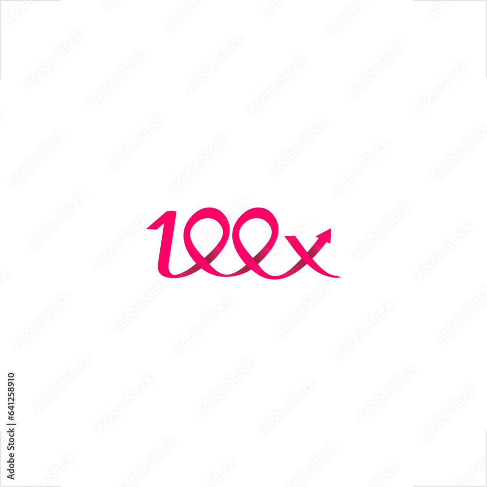 100 one hundred times logo