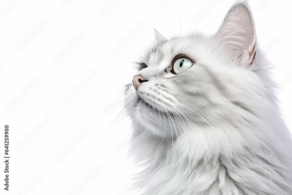 Obraz premium Cat photo realistic illustration - Generative AI.